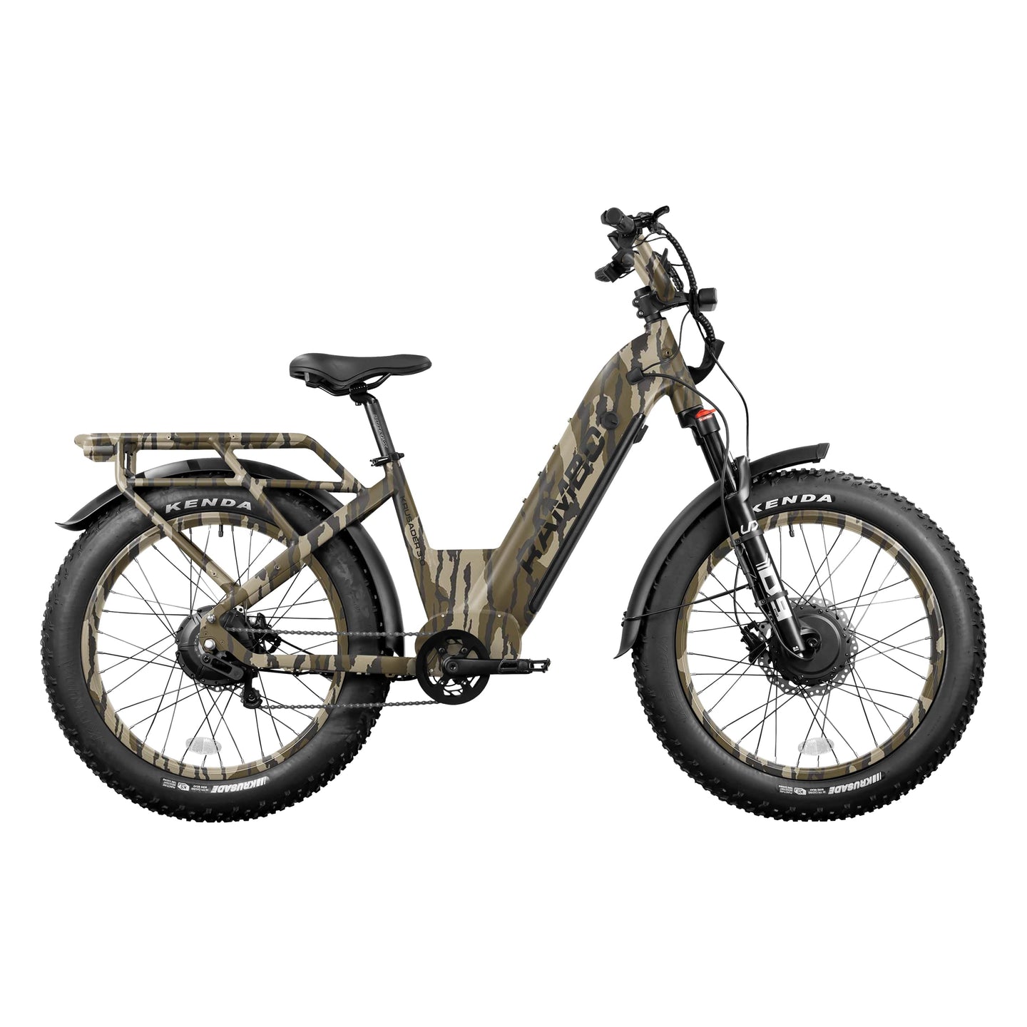 Rambo Krusader 3.0 AWD Fat Tire Electric Bike - Mossy Oak Bottomland Camo - 20Ah
