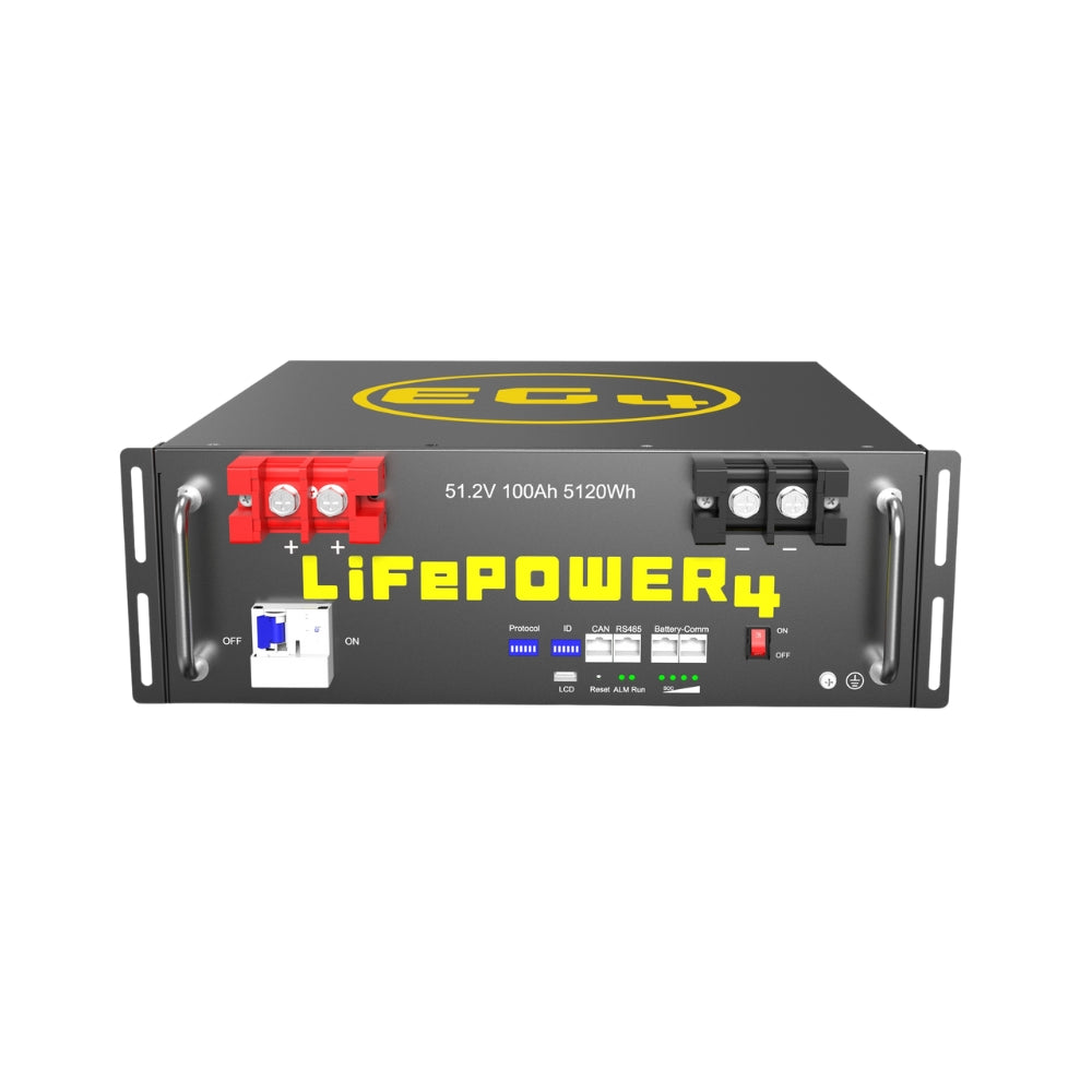 EG4 LifePower4 V2 Lithium Battery | 48V 100AH | Server Rack Battery | UL1973, UL9540A | 10-Year Warranty