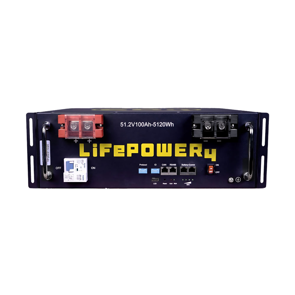 EG4 LifePower4 V2 Lithium Battery | 48V 100AH | Server Rack Battery | UL1973, UL9540A | 10-Year Warranty