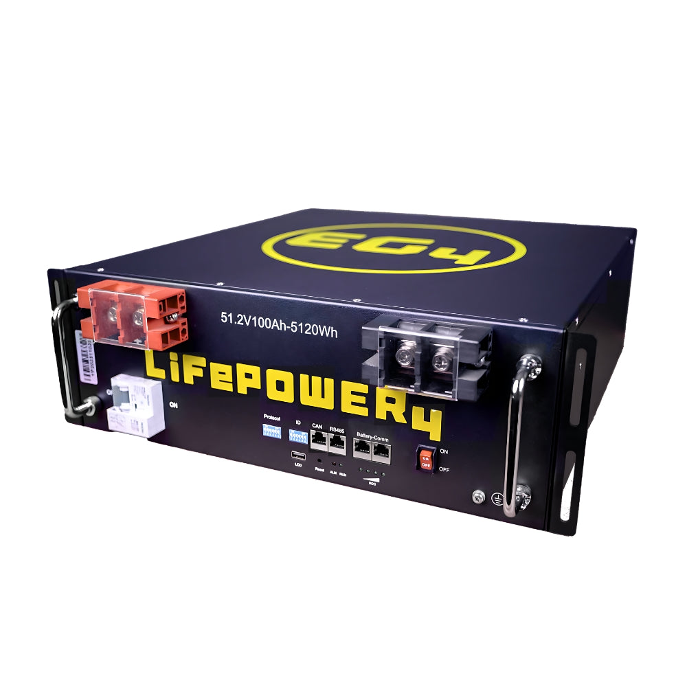 EG4 LifePower4 V2 Lithium Battery | 48V 100AH | Server Rack Battery | UL1973, UL9540A | 10-Year Warranty