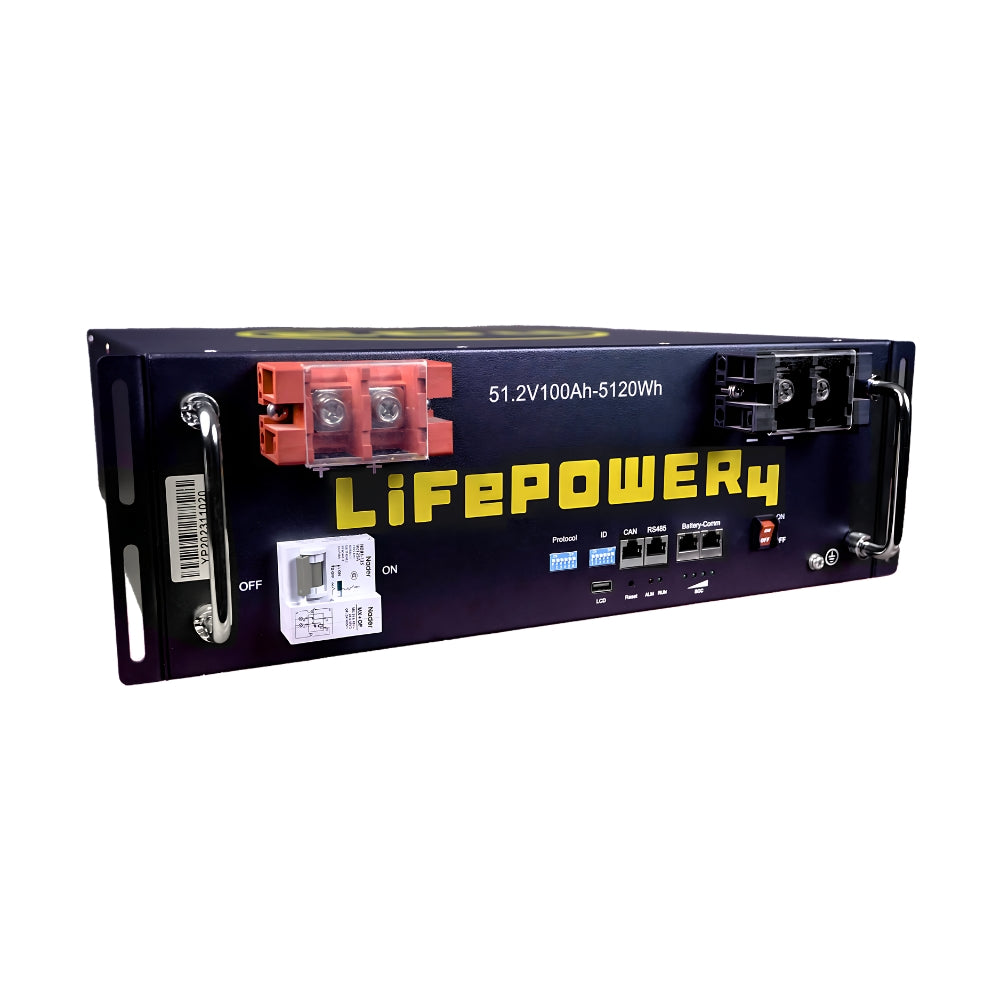 EG4 LifePower4 V2 Lithium Battery | 48V 100AH | Server Rack Battery | UL1973, UL9540A | 10-Year Warranty