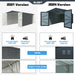 Chery Industrial 10'x20' Plus Upgraded Metal Garage Shed with Double Front Doors, Side Entry Door