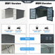 Chery Industrial 13'x20' Plus Upgraded Metal Garage Shed with Double Front Doors, Side Entry Door