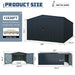 Chery Industrial 13'x20' Plus Upgraded Metal Garage Shed with Double Front Doors, Side Entry Door