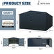 Chery Industrial 13'x20' Plus Upgraded Metal Garage Shed with Double Front Doors, Side Entry Door