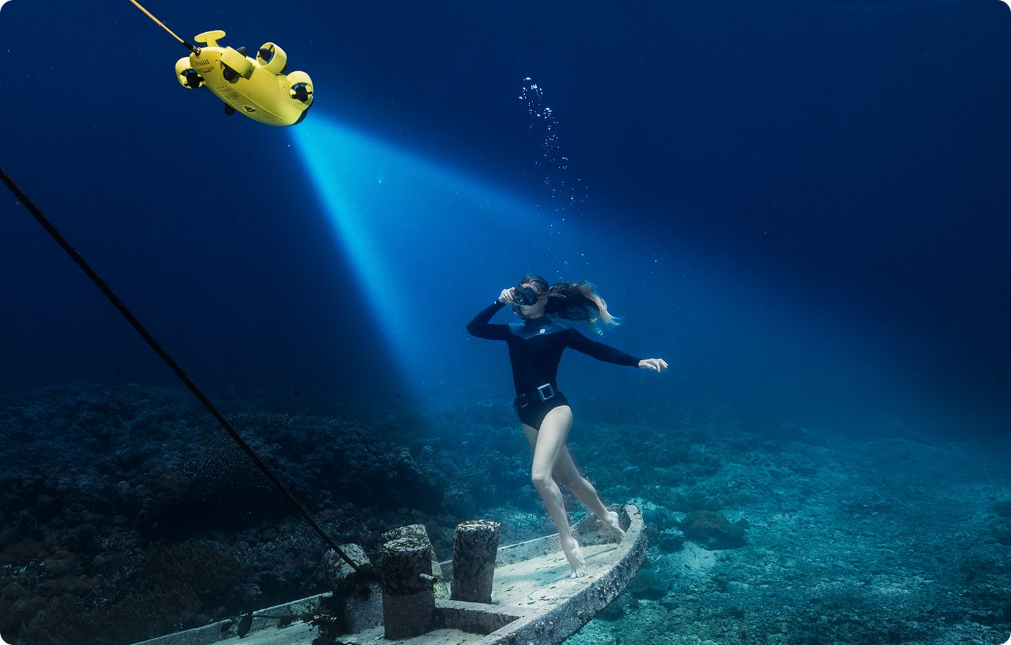 QYSea | Fifish V6 Underwater Robot ROV with VR Goggles
