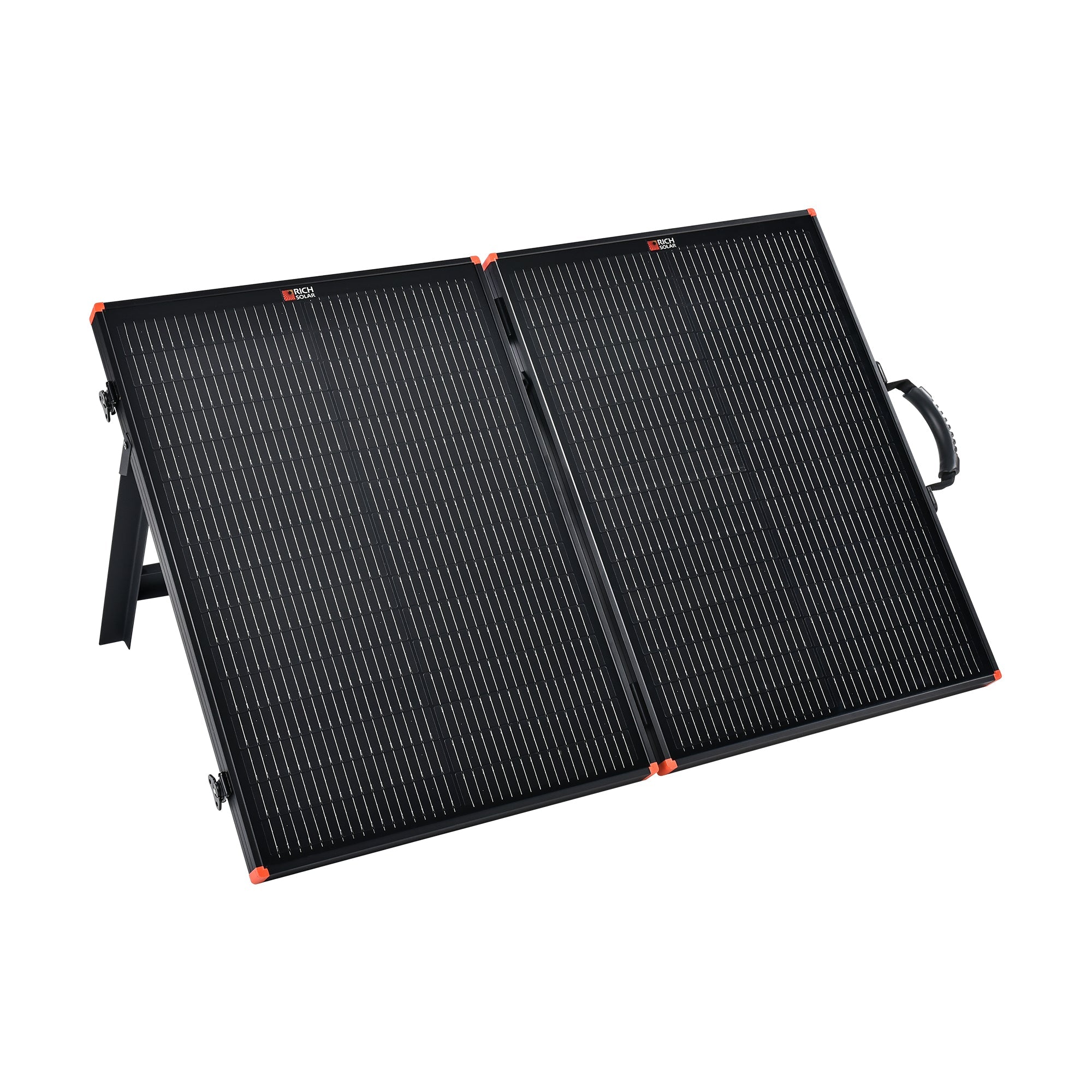 MEGA 100 Portable Briefcase Solar Panel | 100 Watt Portable Solar Panel | Premier 12V Portable Solar Panel for Generators, Power Stations, Vans | High Efficiency BACKORDER