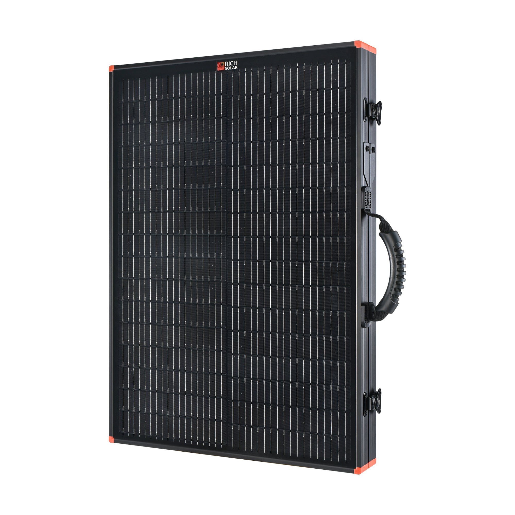 MEGA 100 Portable Briefcase Solar Panel | 100 Watt Portable Solar Panel | Premier 12V Portable Solar Panel for Generators, Power Stations, Vans | High Efficiency BACKORDER