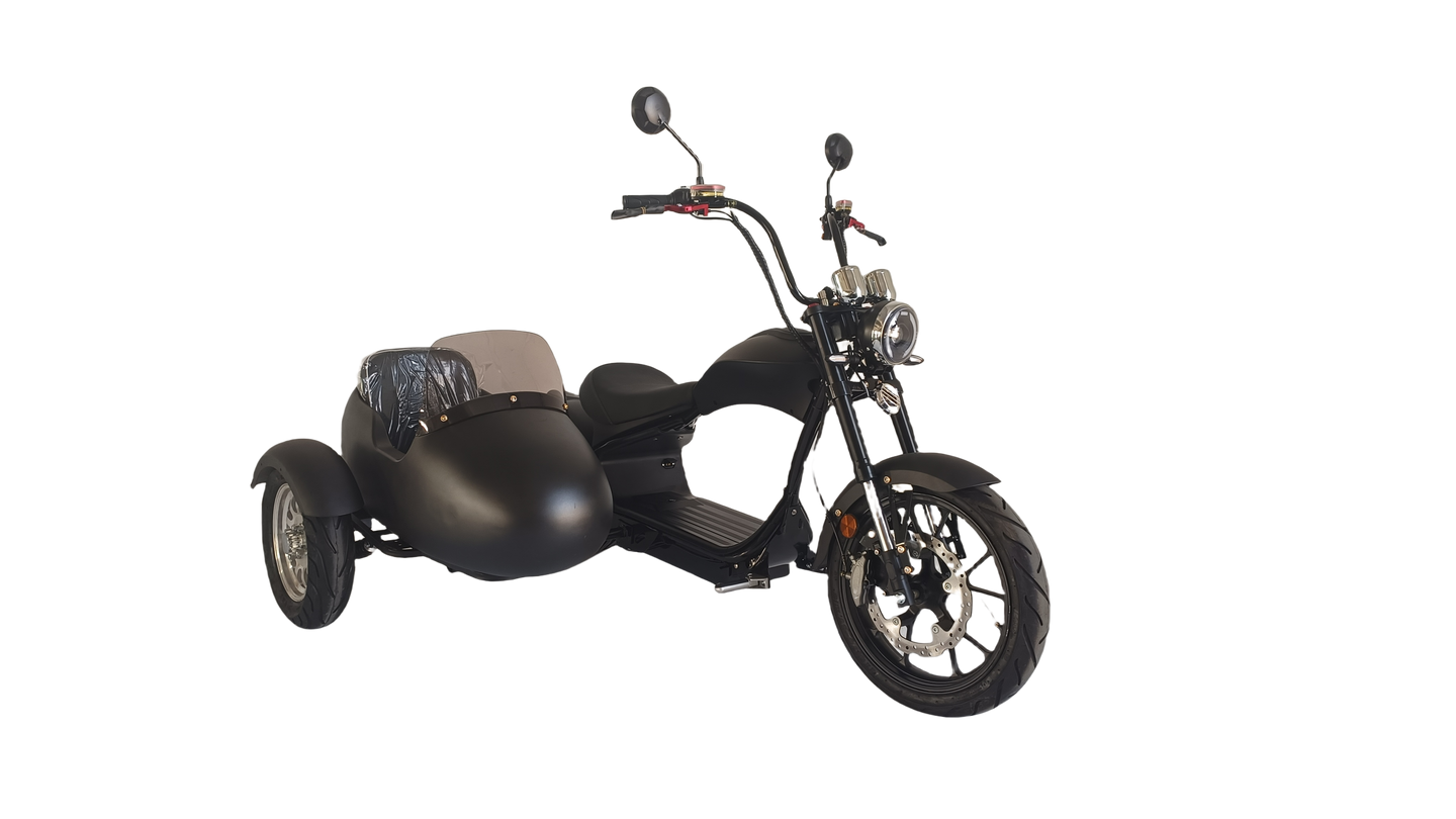 4000w-45MPH SoverSky MH3 Lithium Chopper Scooter Electric Motorcycle