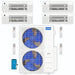 MRCOOL DIY Mini Split - 48,000 BTU 4 Zone Ceiling Cassette Ductless Air Conditioner and Heat Pump, DIY-BC-448HP12121212