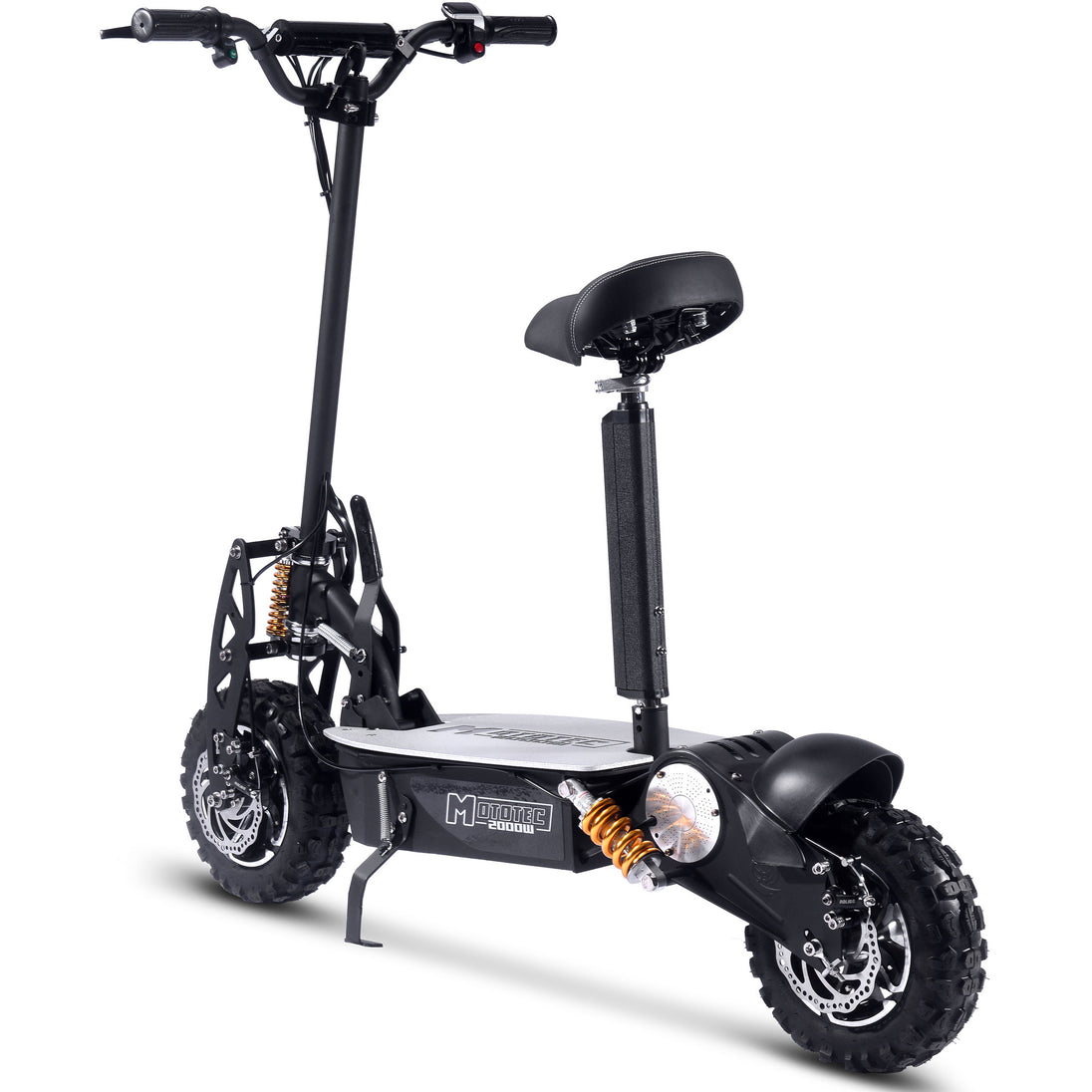 MotoTec 2000w 48v Electric Scooter Black - Image 4