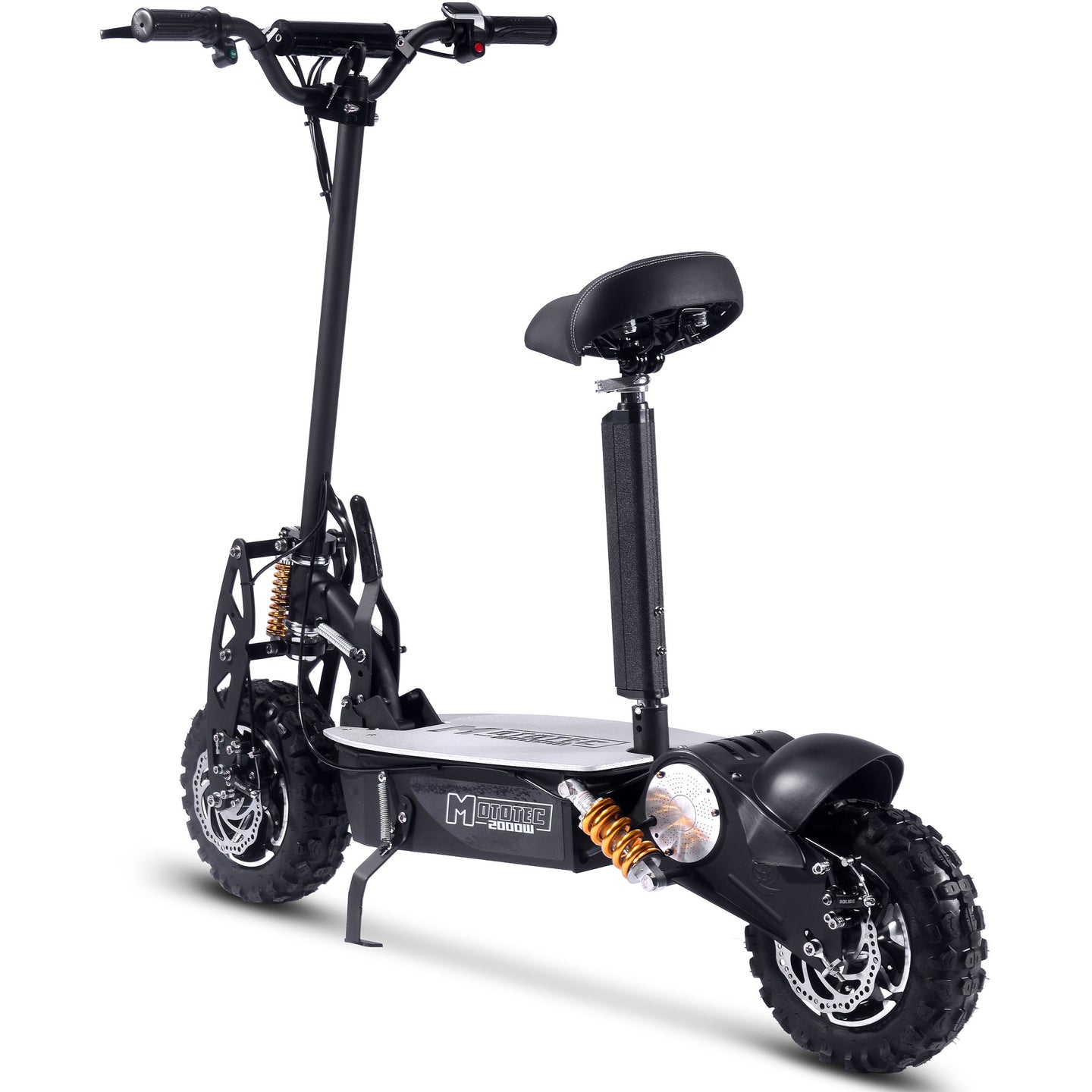 MotoTec 2000w 48v Electric Scooter Black - Image 4