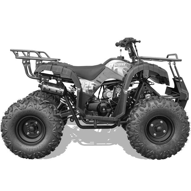 MotoTec Bull 125cc 4-Stroke Kids Gas ATV Black - Image 2