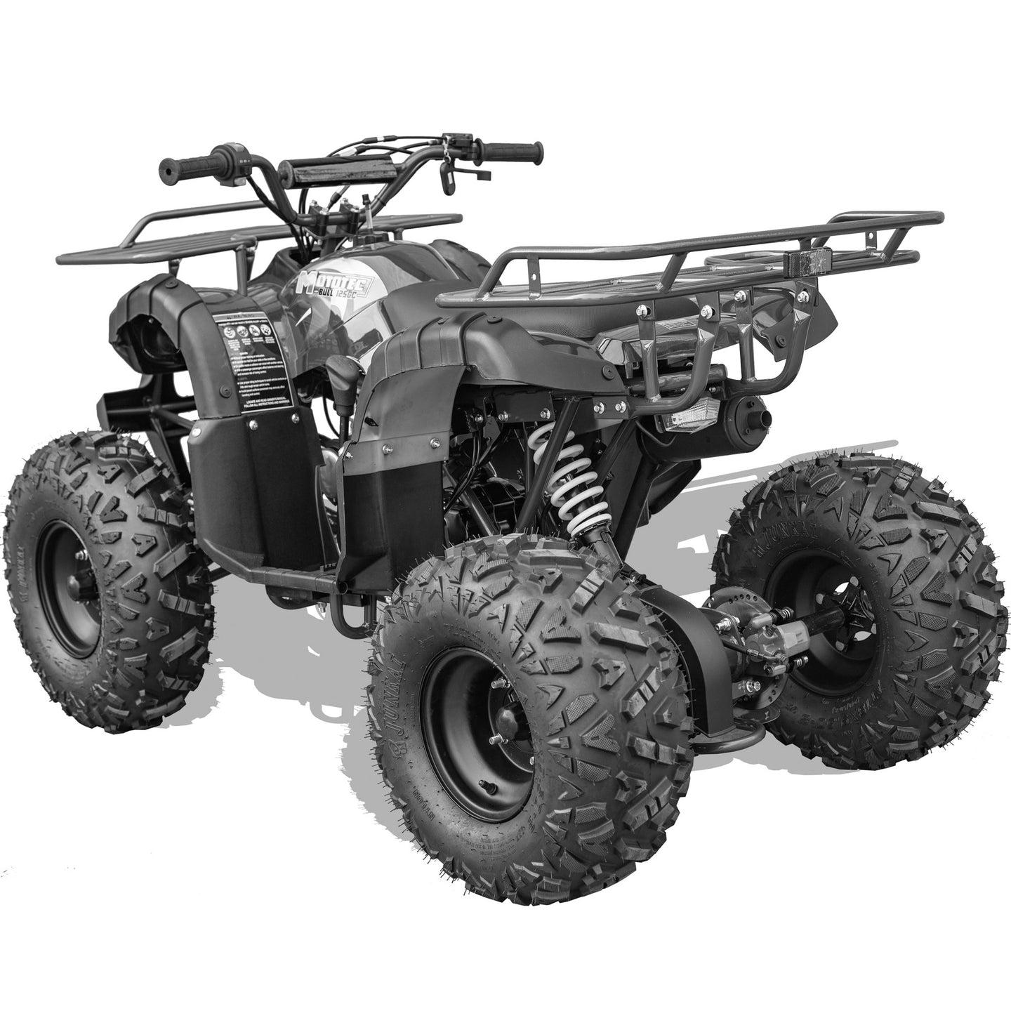 MotoTec Bull 125cc 4-Stroke Kids Gas ATV Black - Image 5