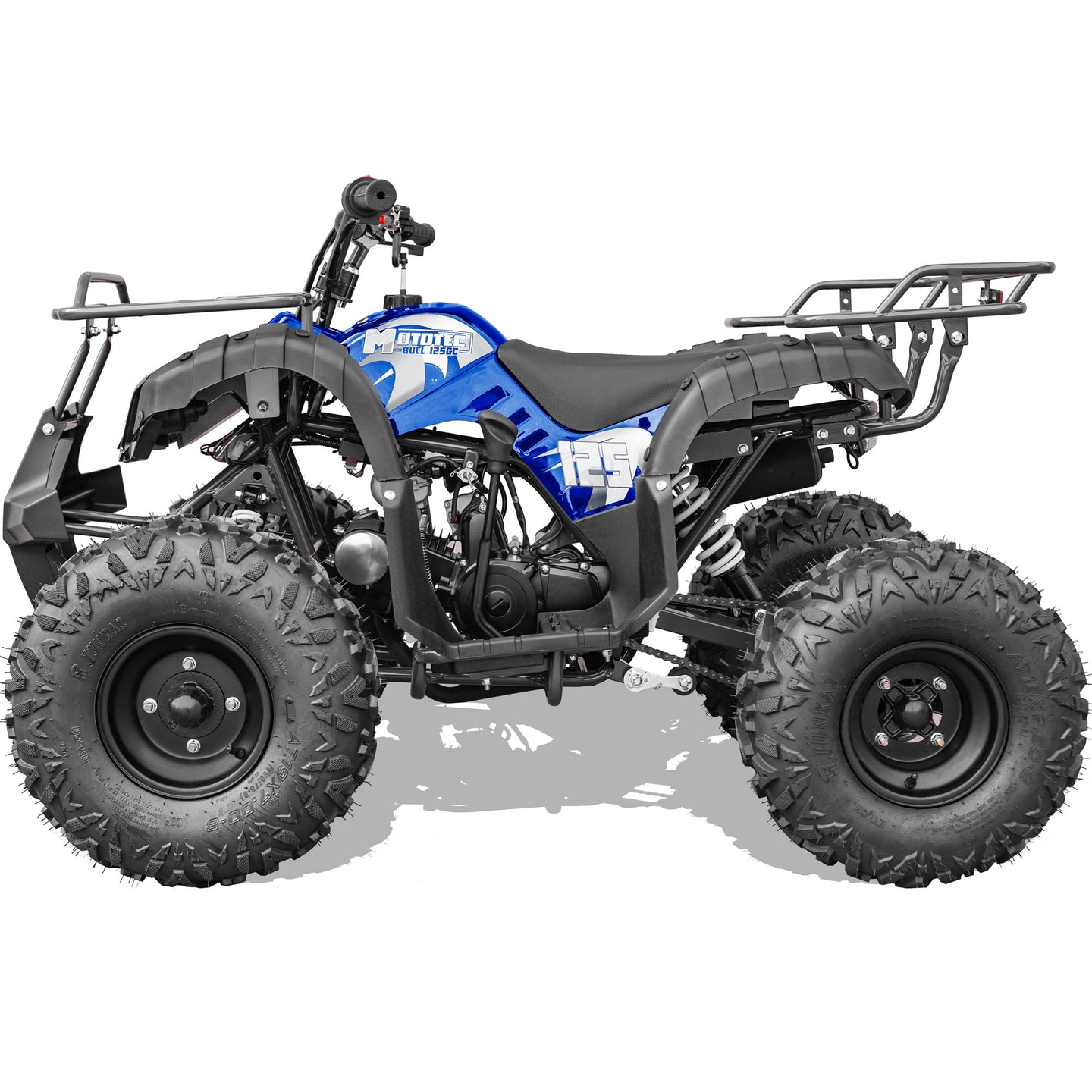 MotoTec Bull 125cc 4-Stroke Kids Gas ATV Blue - Image 6