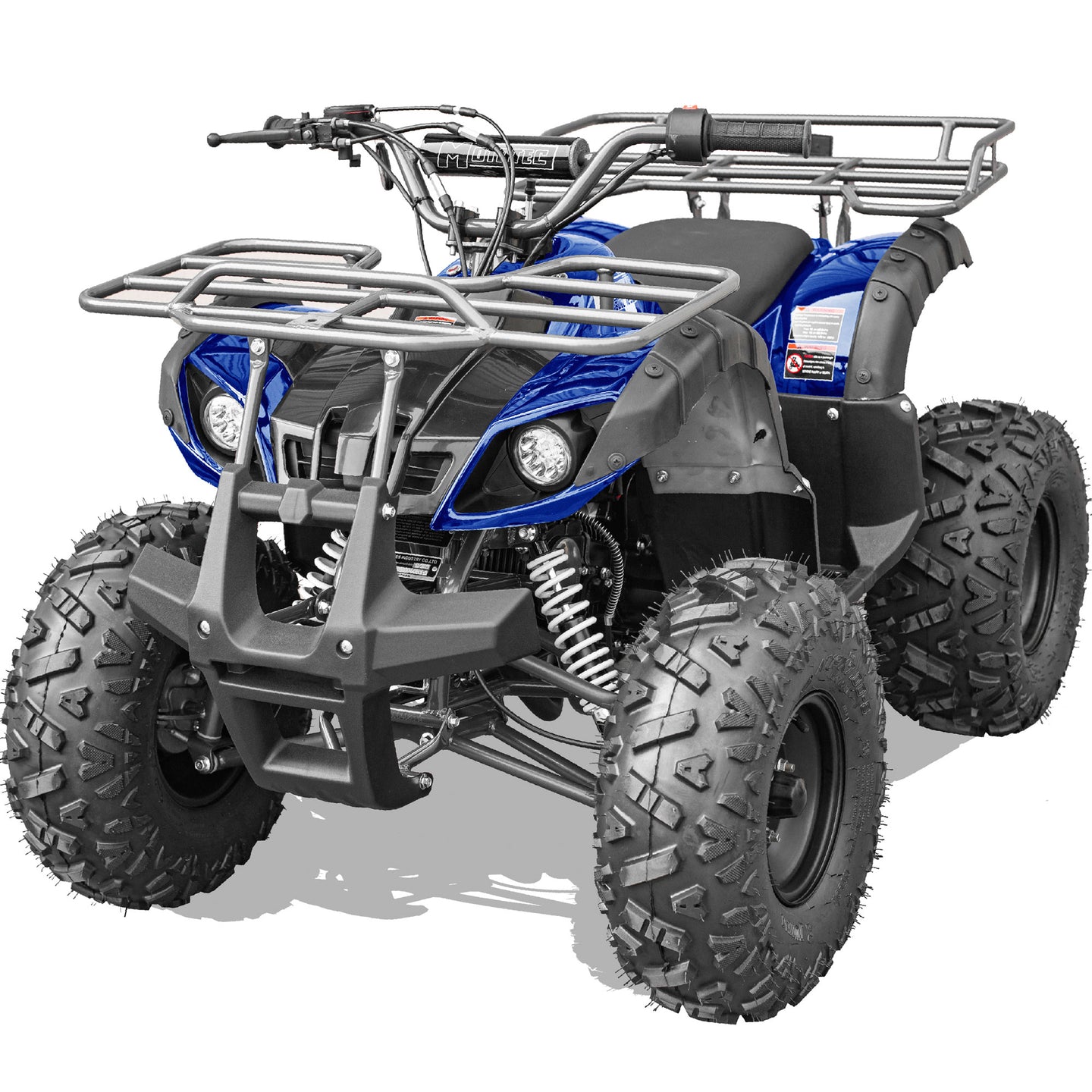 MotoTec Bull 125cc 4-Stroke Kids Gas ATV Blue - Image 7