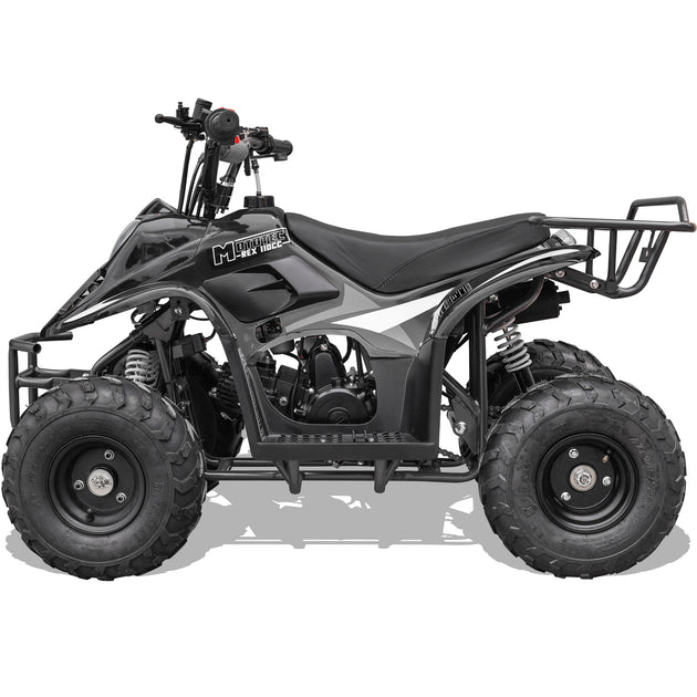 MotoTec Rex 110cc 4-Stroke Kids Gas ATV Black - Main View