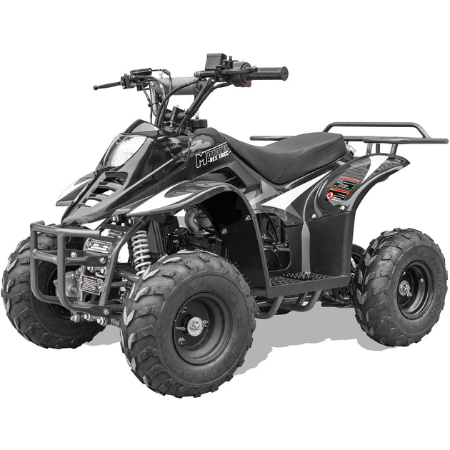 MotoTec Rex 110cc 4-Stroke Kids Gas ATV Black - Image 2