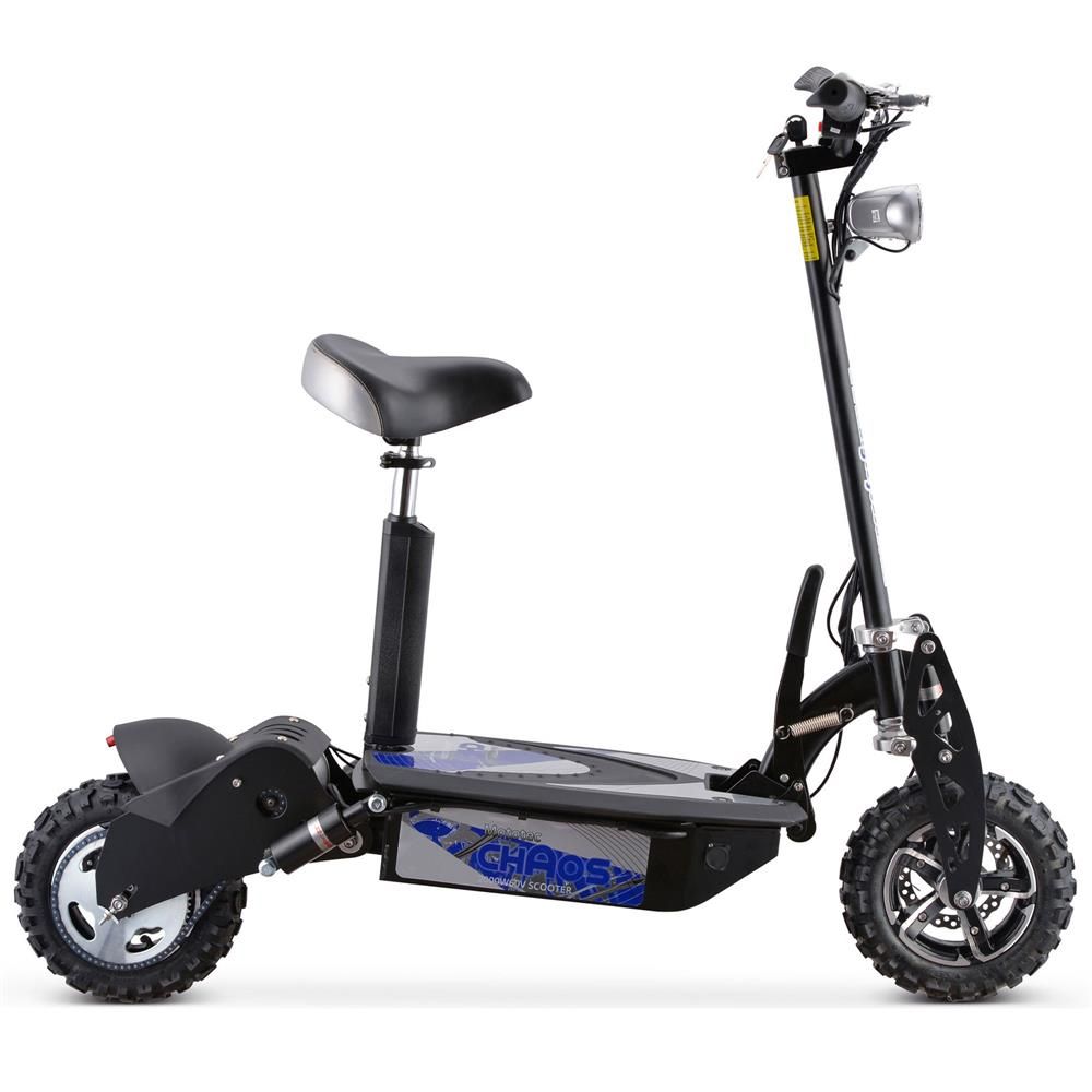 MotoTec Chaos 2000w 60v Lithium Electric Scooter Black - Image 4