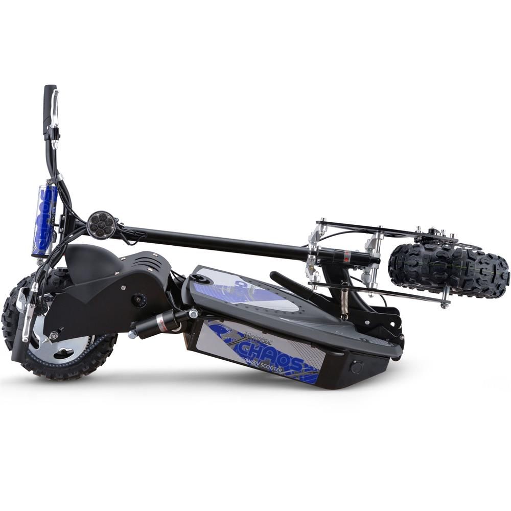 MotoTec Chaos 2000w 60v Lithium Electric Scooter Black - Image 3