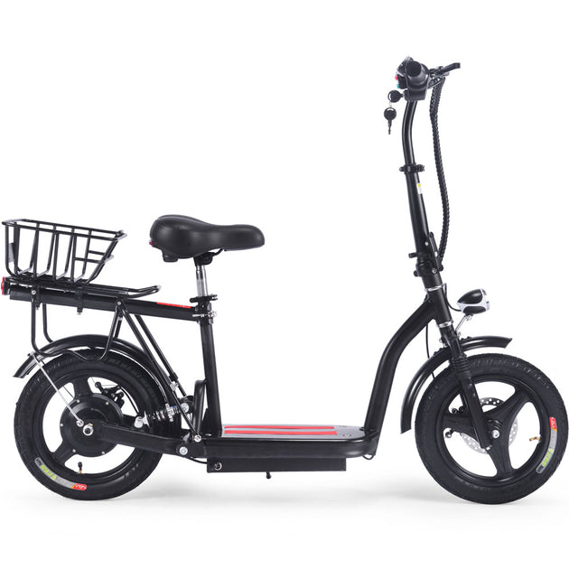 MotoTec Cruiser 48v 350w Lithium Electric Scooter Black - Image 2