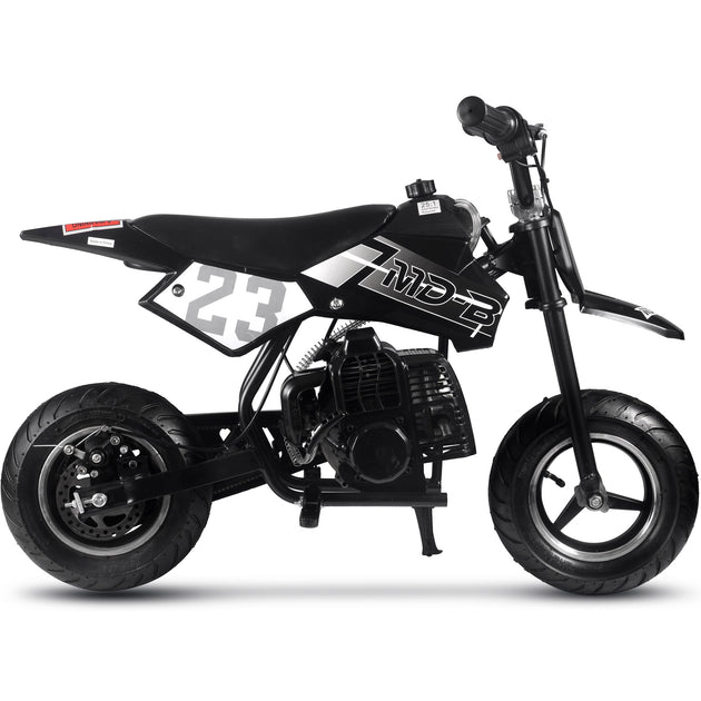 MotoTec Supermoto 50cc 2-Stroke Kids Dirt Bike Black - Image 2