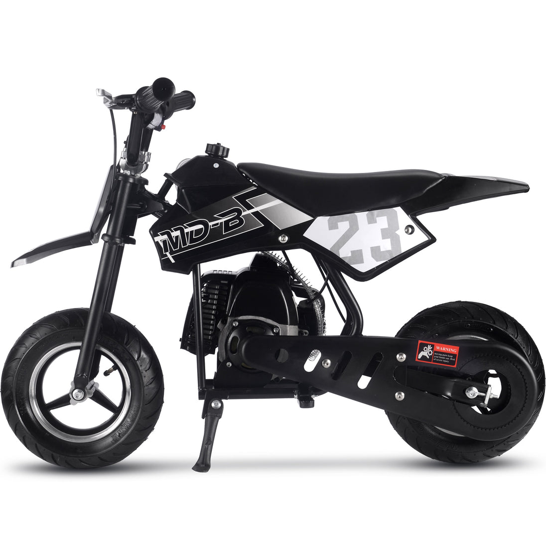 MotoTec Supermoto 50cc 2-Stroke Kids Dirt Bike Black - Image 5