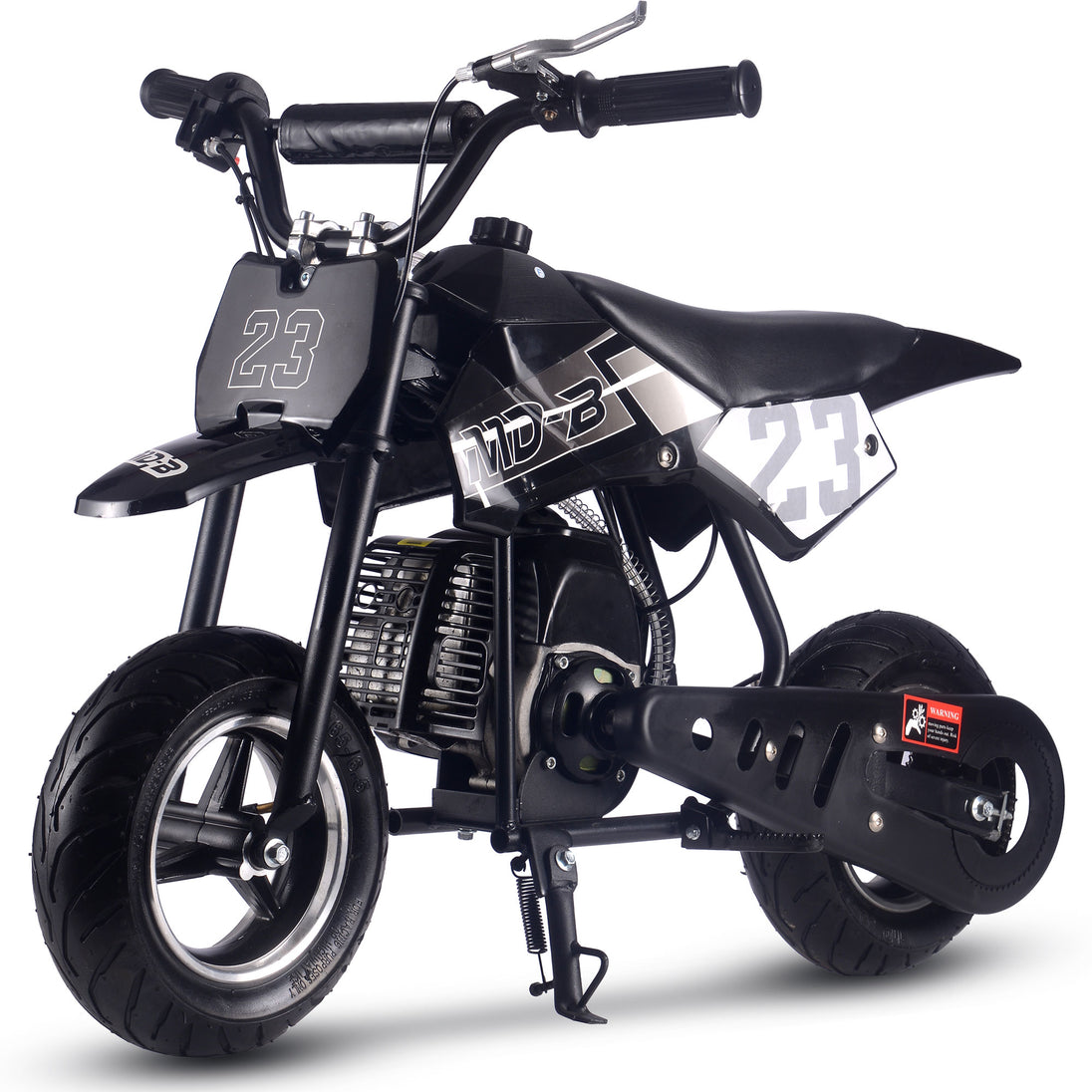 MotoTec Supermoto 50cc 2-Stroke Kids Dirt Bike Black - Image 6
