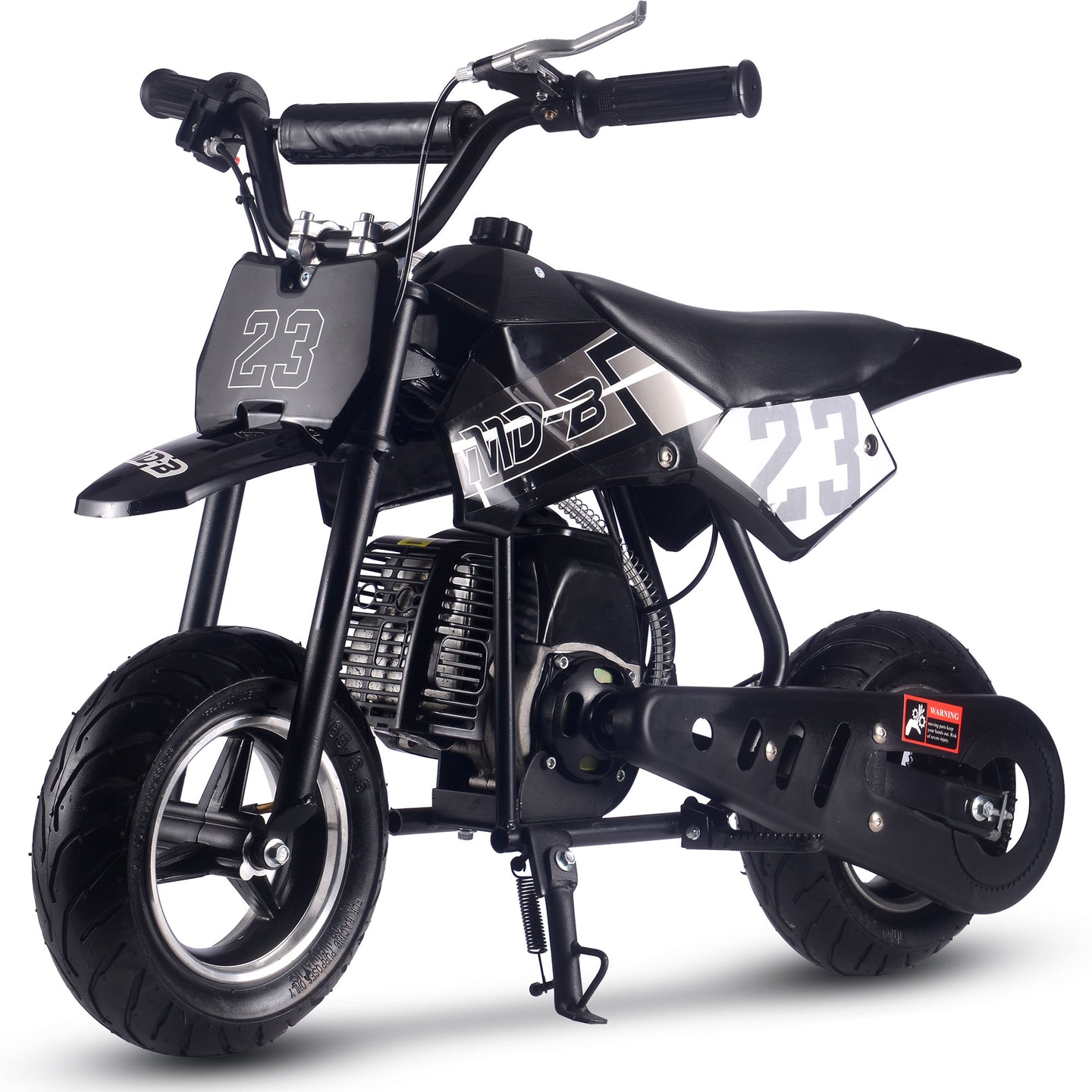 MotoTec Supermoto 50cc 2-Stroke Kids Dirt Bike Black - Image 6