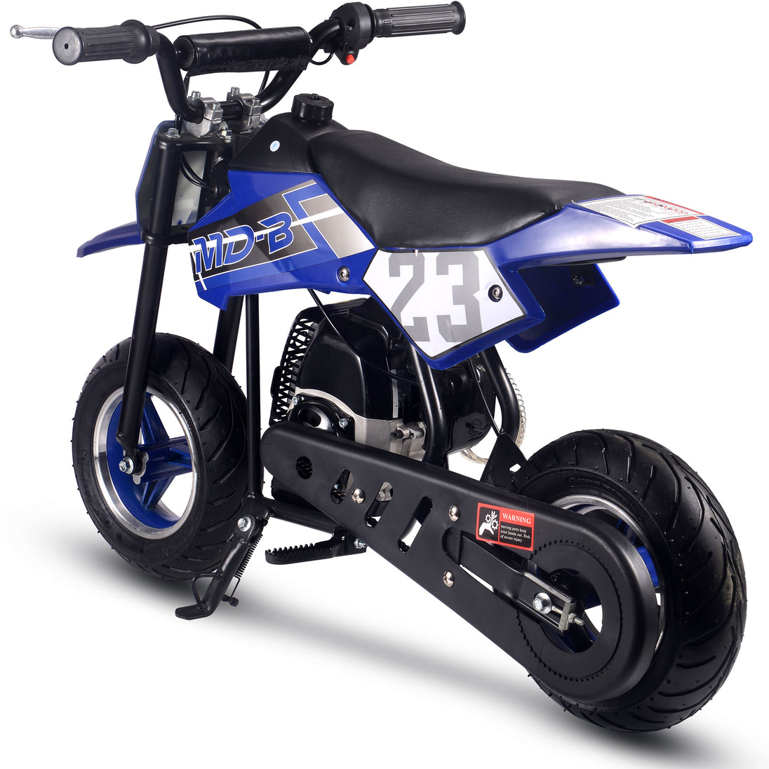 MotoTec Supermoto 50cc 2-Stroke Kids Dirt Bike Blue - Image 4