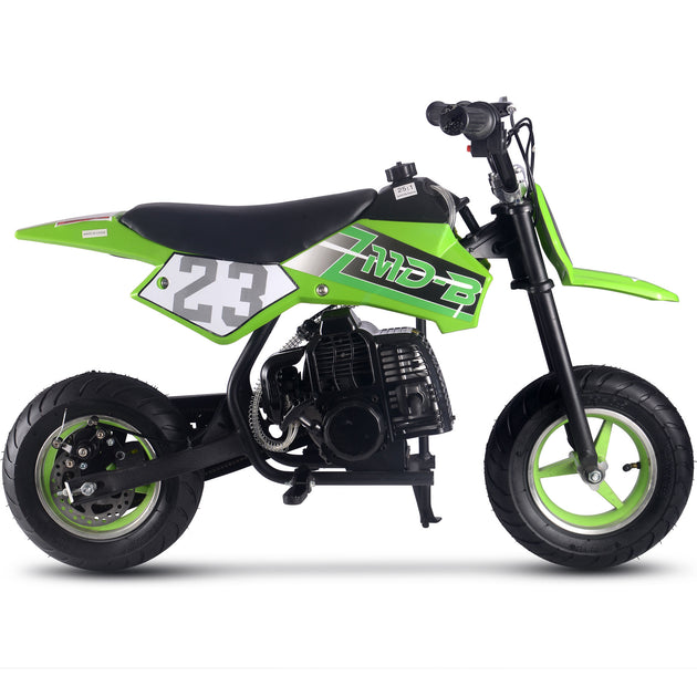 MotoTec Supermoto 50cc 2-Stroke Kids Dirt Bike Green - Image 2