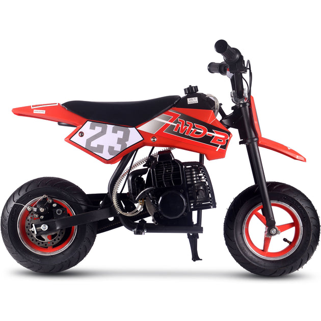 MotoTec Supermoto 50cc 2-Stroke Kids Dirt Bike Red - Image 2