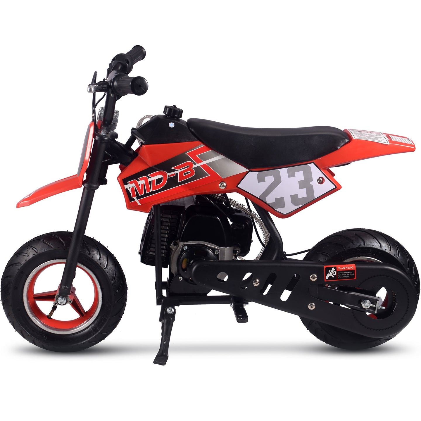 MotoTec Supermoto 50cc 2-Stroke Kids Dirt Bike Red - Image 5