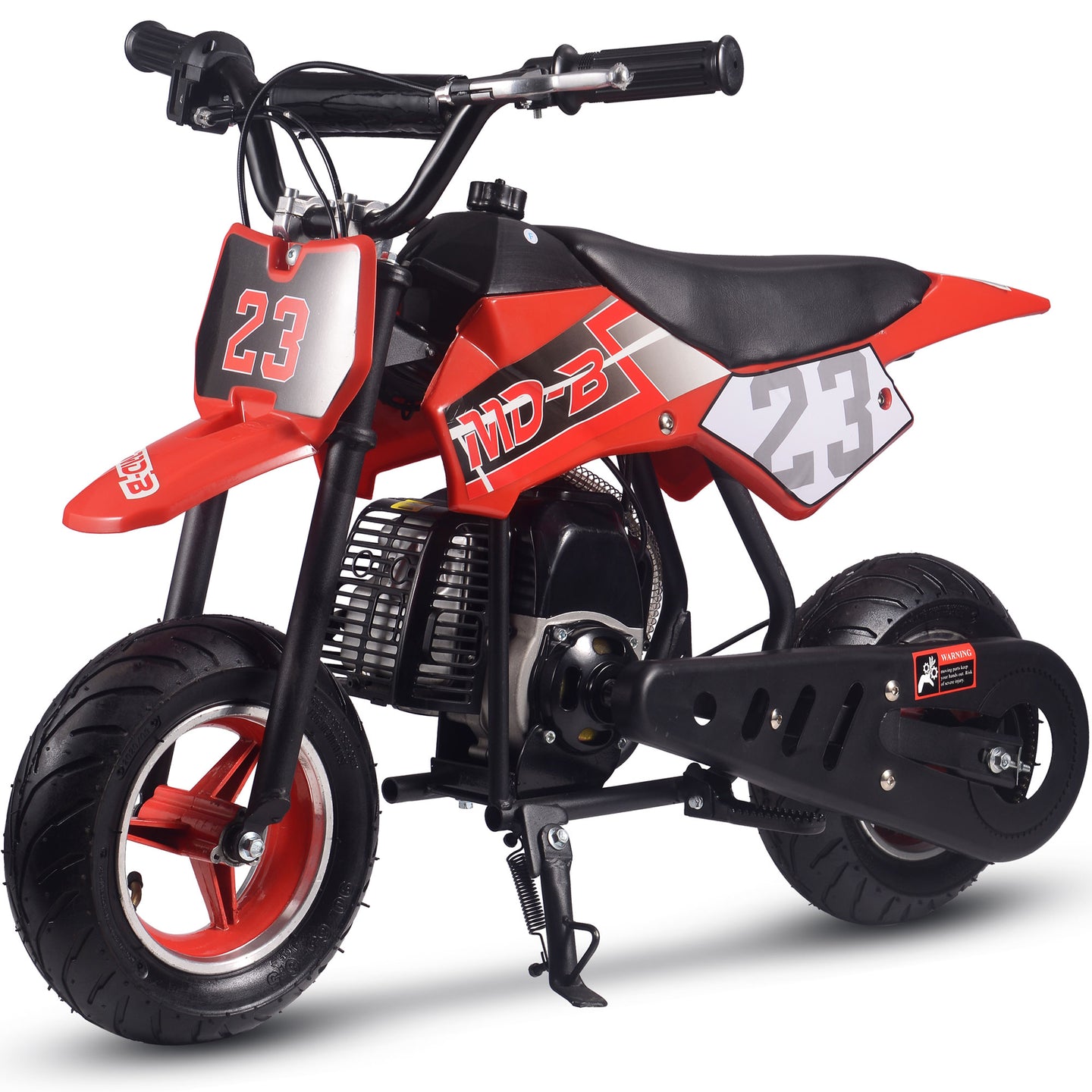 MotoTec Supermoto 50cc 2-Stroke Kids Dirt Bike Red - Image 6