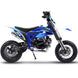 MotoTec Hooligan 60cc 4-Stroke Gas Dirt Bike Blue - Image 2