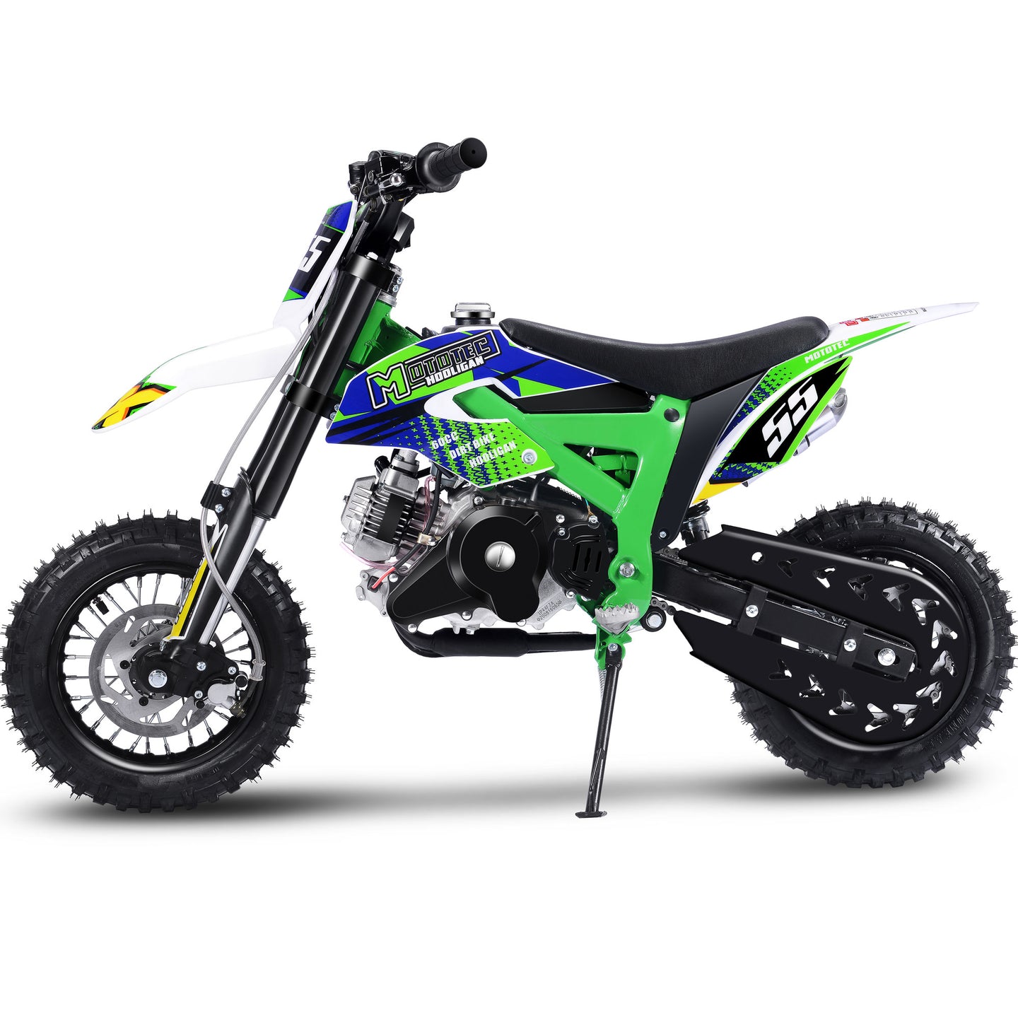 MotoTec Hooligan 60cc 4-Stroke Gas Dirt Bike Green - Image 5