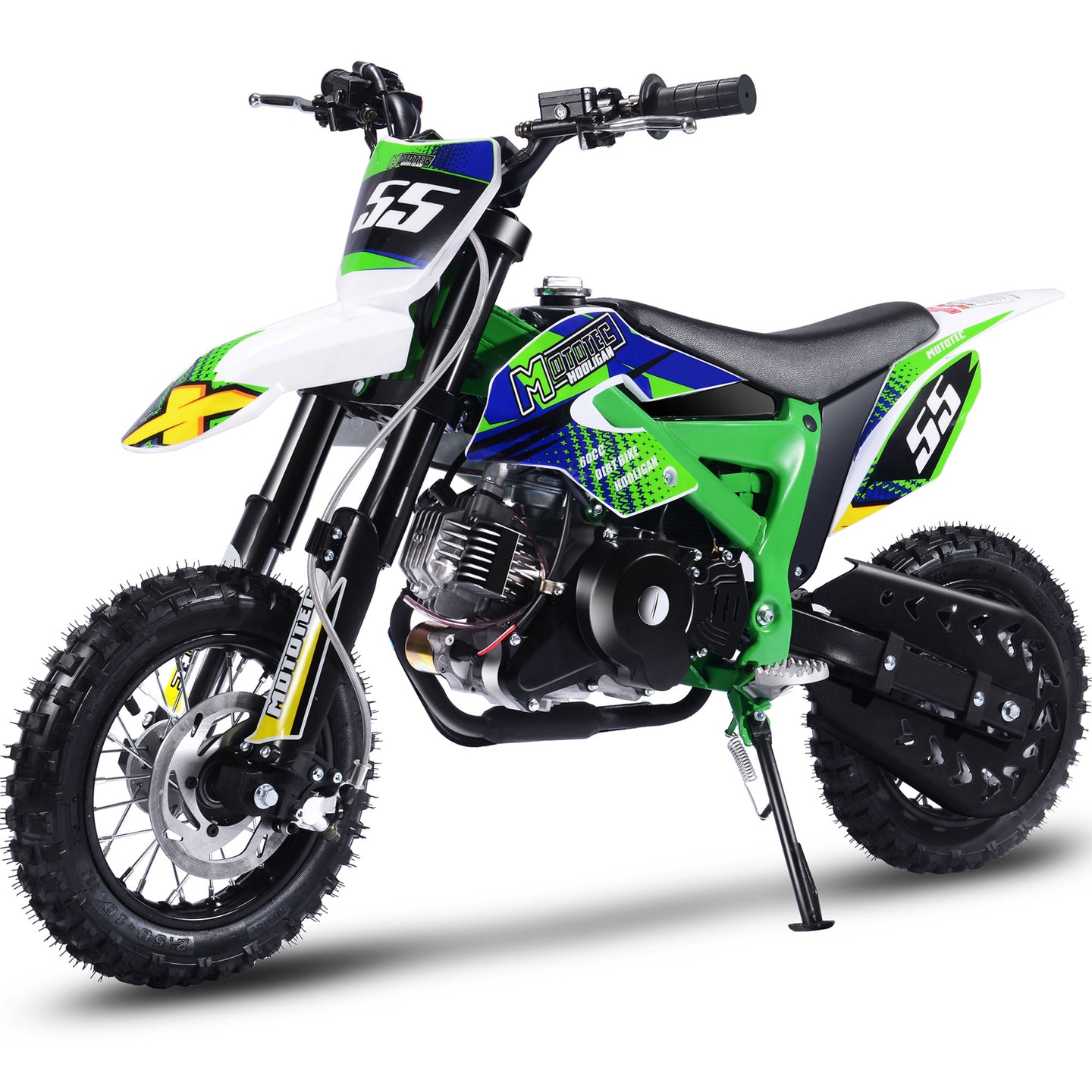 MotoTec Hooligan 60cc 4-Stroke Gas Dirt Bike Green - Image 6