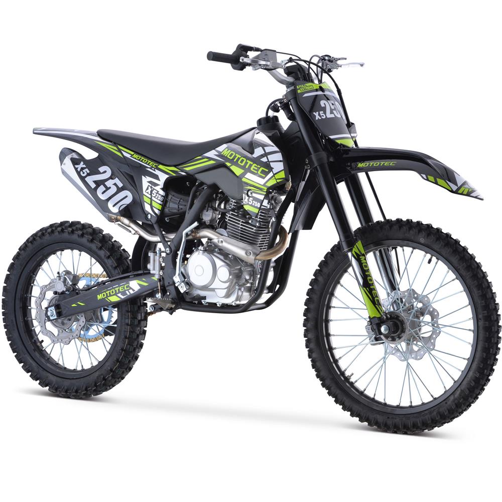 MotoTec | X5 250cc 4-Stroke Gas Dirt Bike | MT-DB-X5-BLACK