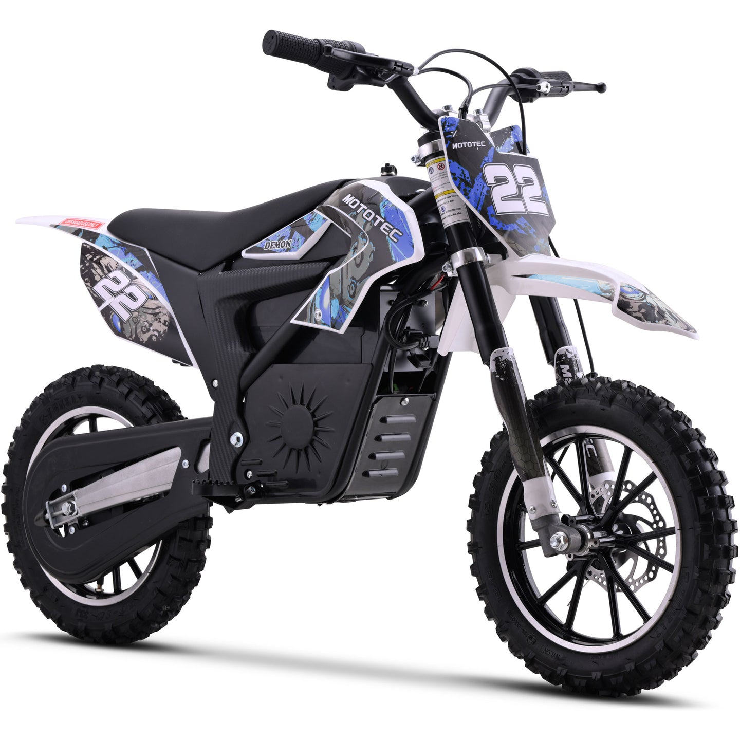 MotoTec | 36v 790w Demon Electric Dirt Bike Lithium Blue