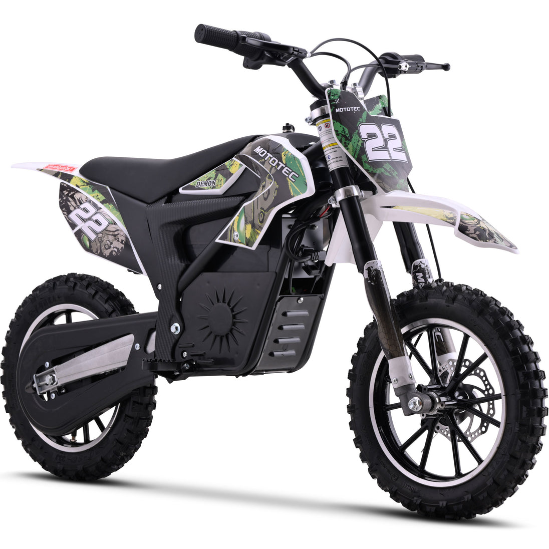 MotoTec | 36v 790w Demon Electric Dirt Bike Lithium Green