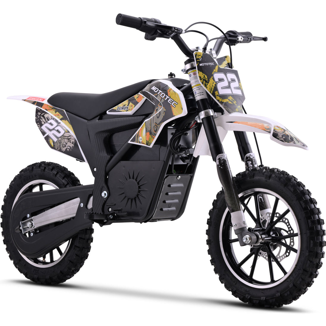 MotoTec | 36v 790w Demon Electric Dirt Bike Lithium Orange