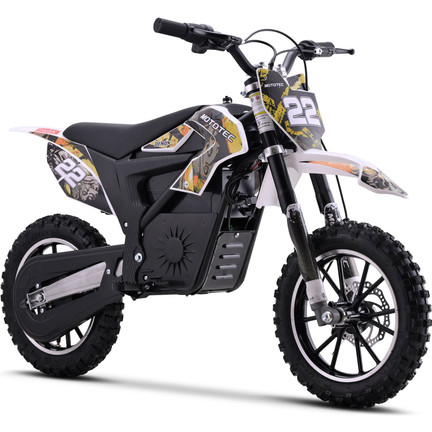 MotoTec | 36v 790w Demon Electric Dirt Bike Lithium Orange