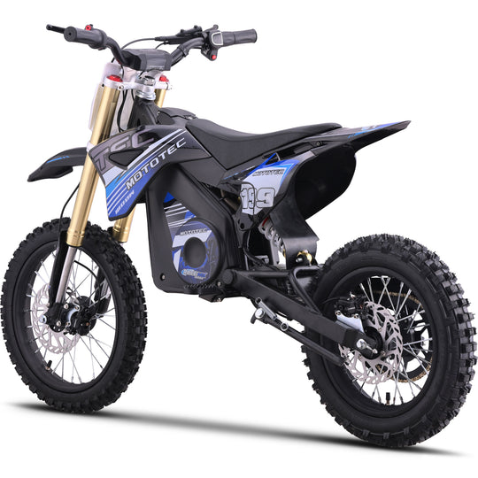 MotoTec 48v Pro Electric Dirt Bike 1800w Lithium Blue - Image 3