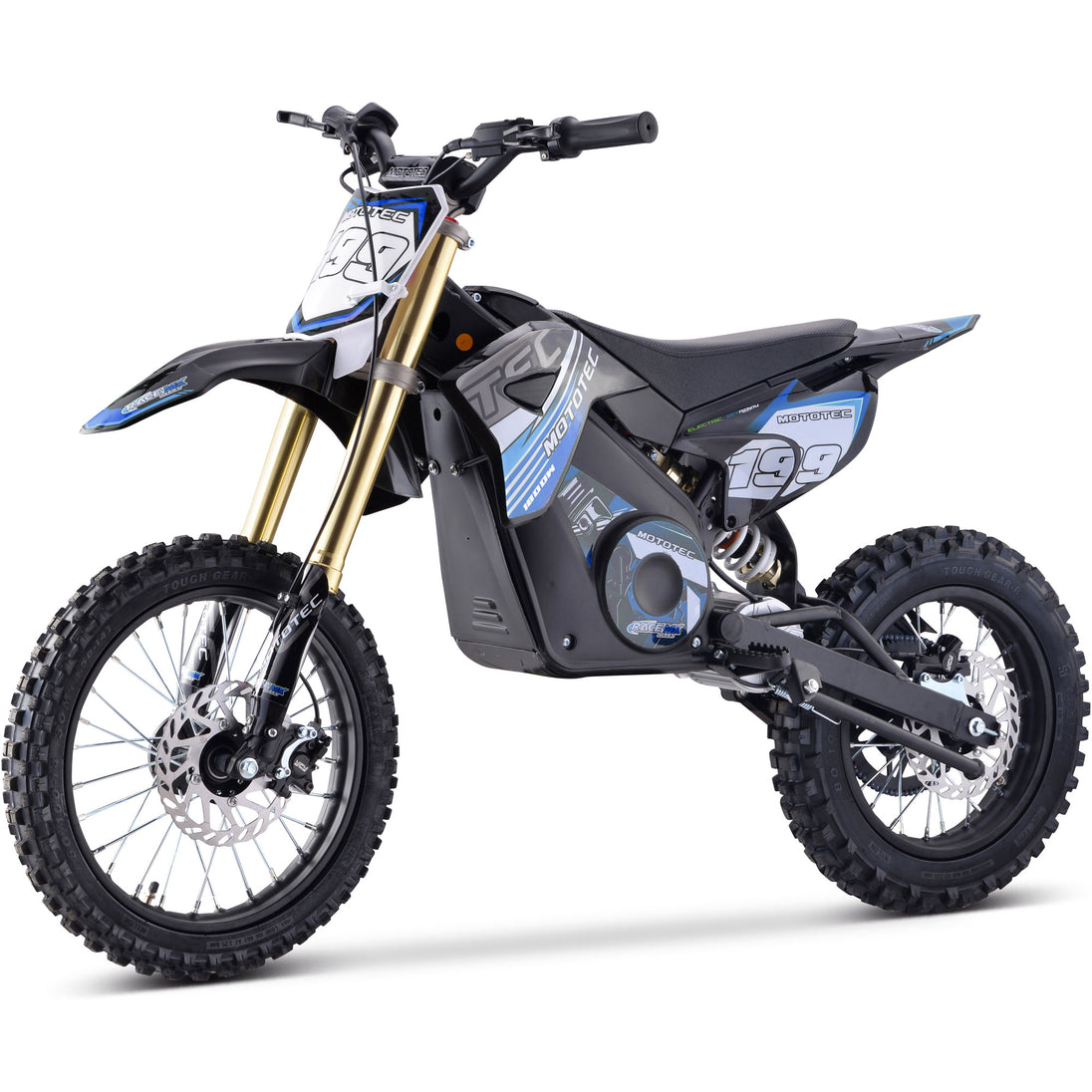 MotoTec 48v Pro Electric Dirt Bike 1800w Lithium Blue - Image 4