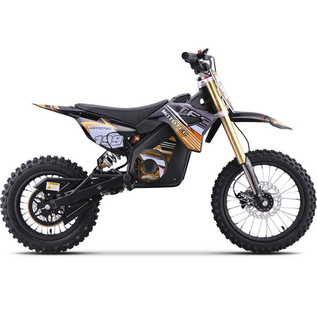 MotoTec 48v Pro Electric Dirt Bike 1800w Lithium Orange - Image 2