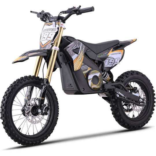 MotoTec 48v Pro Electric Dirt Bike 1800w Lithium Orange - Image 5