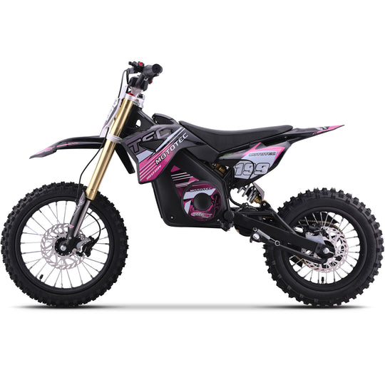 MotoTec 48v Pro Electric Dirt Bike 1800w Lithium Pink - Image 6