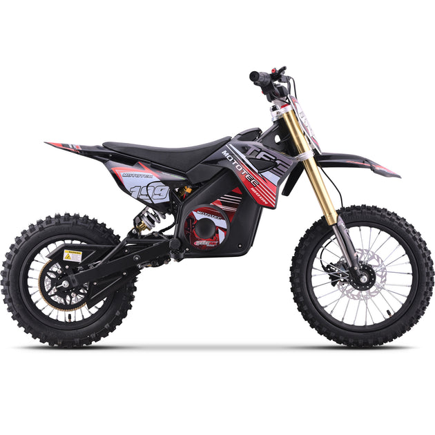 MotoTec 48v Pro Electric Dirt Bike 1800w Lithium Red - Image 2