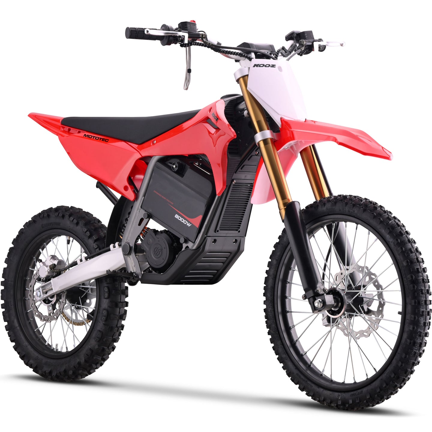 MotoTec | 72v 8000w Pro Electric Dirt Bike 19/16 Lithium Red