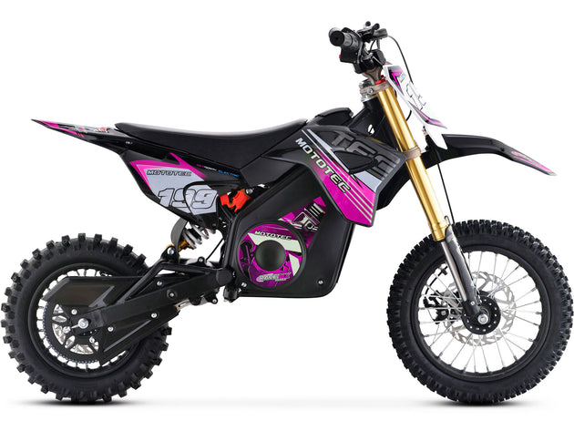 MotoTec 36v Pro Electric Dirt Bike 1200w Lithium Pink - Image 2